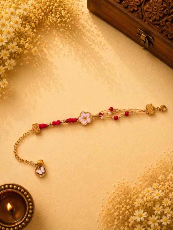 Mother of Pearl Floral Bracelet Bhabhi Rakhi