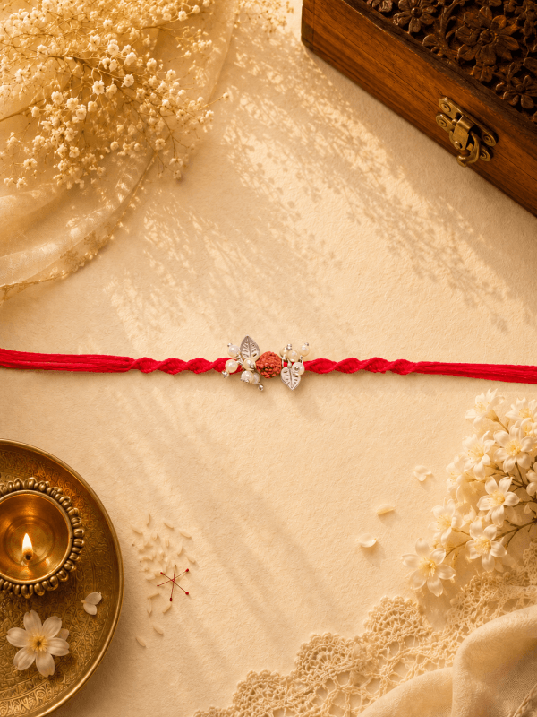 Rudraksha Pearl Knotting Bead Bhabhi Rakhi