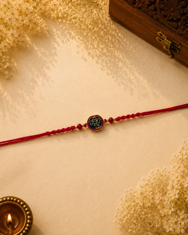 Ganesh Knotting Bead Bhai Rakhi