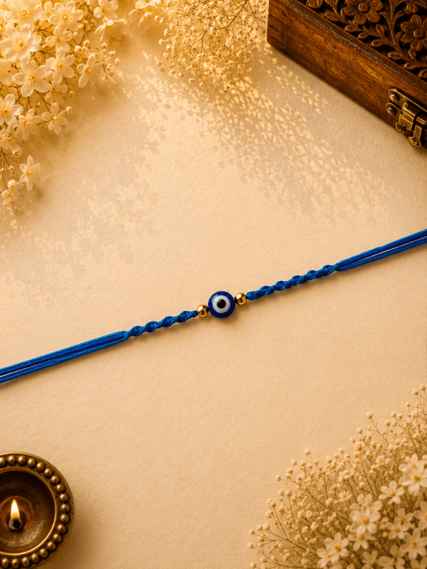 Evil Eye Knotting Bead Bhai Rakhi