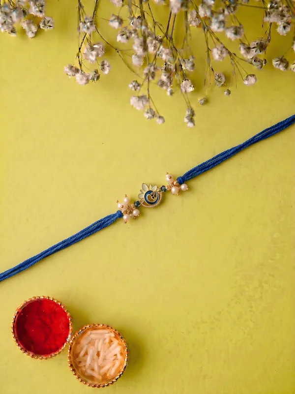 Royal Majestic Peacock Designer Bhabhi Rakhi