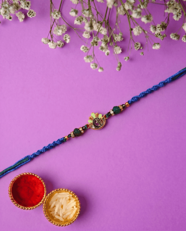 Royal Majestic Peacock Designer Bhai Rakhi