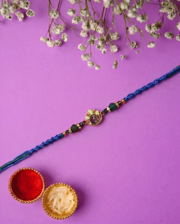 Royal Majestic Peacock Designer Bhai Rakhi