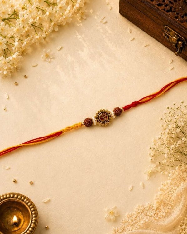 Sun Om Rudraksha Bhai Rakhi