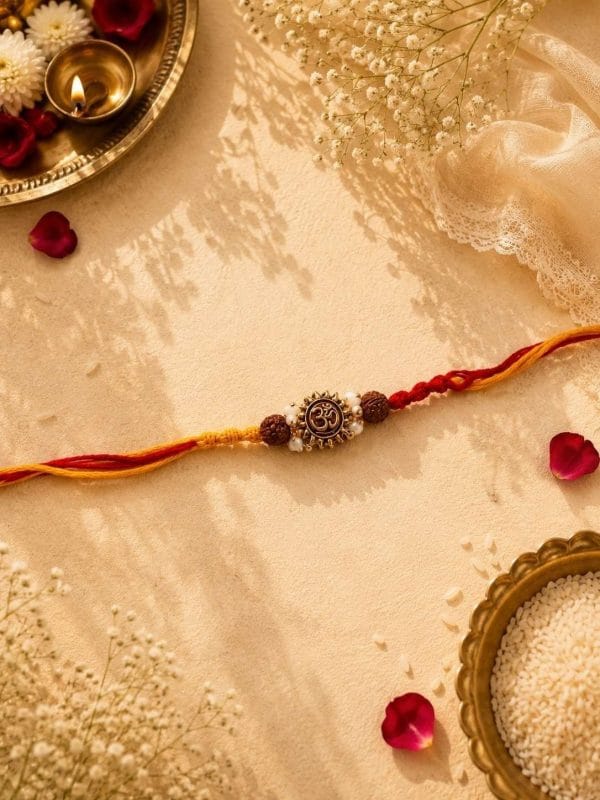 Sun Om Rudraksha Bhabhi Rakhi