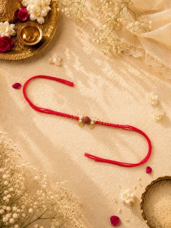Rudraksha Knotting Belt Bhabhi Rakhi
