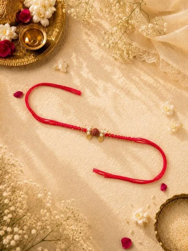 Rudraksha Knotting Belt Bhabhi Rakhi