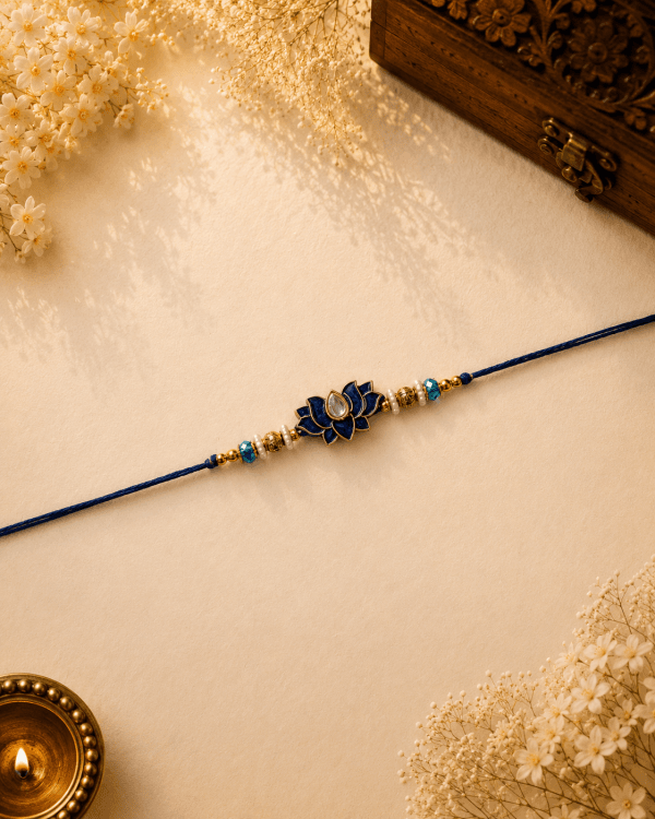 Blue Lotus Bhai Rakhi