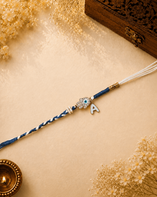 Evil Eye Initial Letter Bhai Rakhi