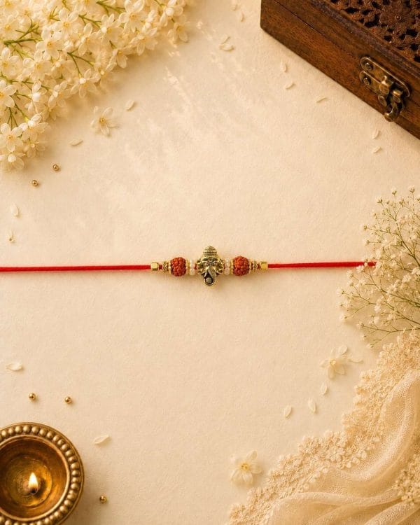 Ganesh Rudraksha Bhai Rakhi